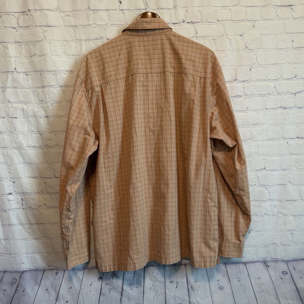 Patagonia Island Hopper Vented Long Sleeve Brown Plaid Fishing Shirt Size XL - Picture 5 of 13